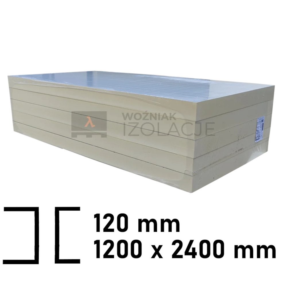 płyta pir 120x1200x2400 mm gładkie krawędzie