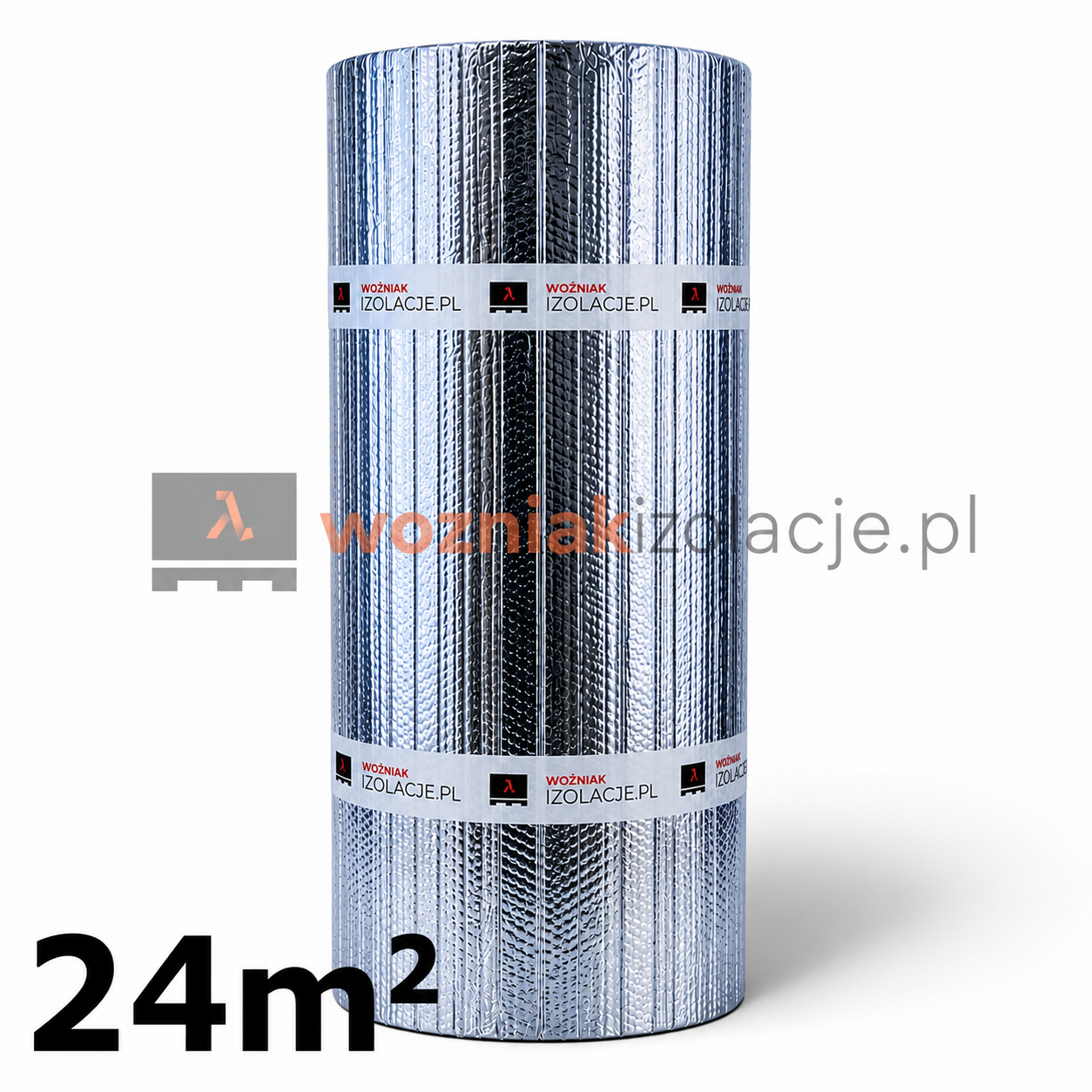 Folia termoizolacyjna THERMOPROTECTOR 24 m² w rolce – wielowarstwowa folia refleksyjna do izolacji dachów, ścian i podłóg.