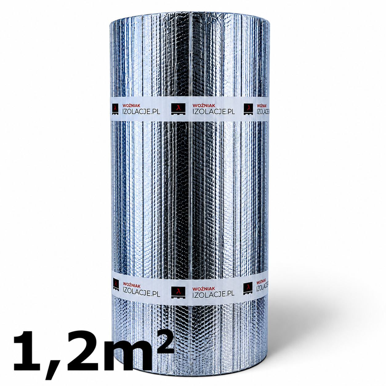 Folia termoizolacyjna THERMOPROTECTOR 1,2 m² – przykładowy odcinek folii o powierzchni 1,2 m² z rolki termoizolacyjnej.